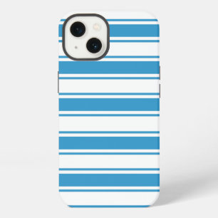 Etui iPhone 13 Rayure horizontale bleue
