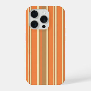 Rayure marron orange rétro moderne du milieu du si