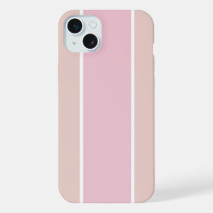 Rayure verticale rose pâle et beige
