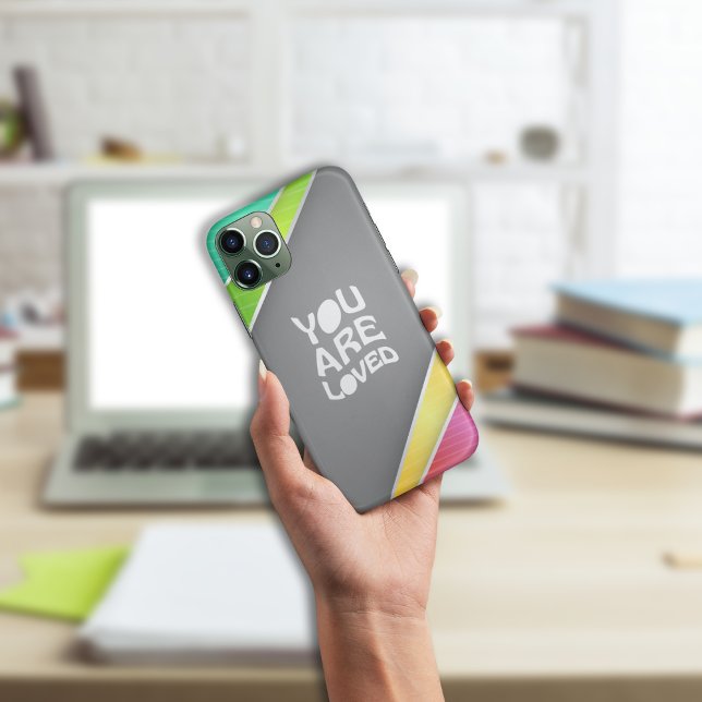 coque iphone rayures Abstraites (Abstract colored stripes iPhone Case)