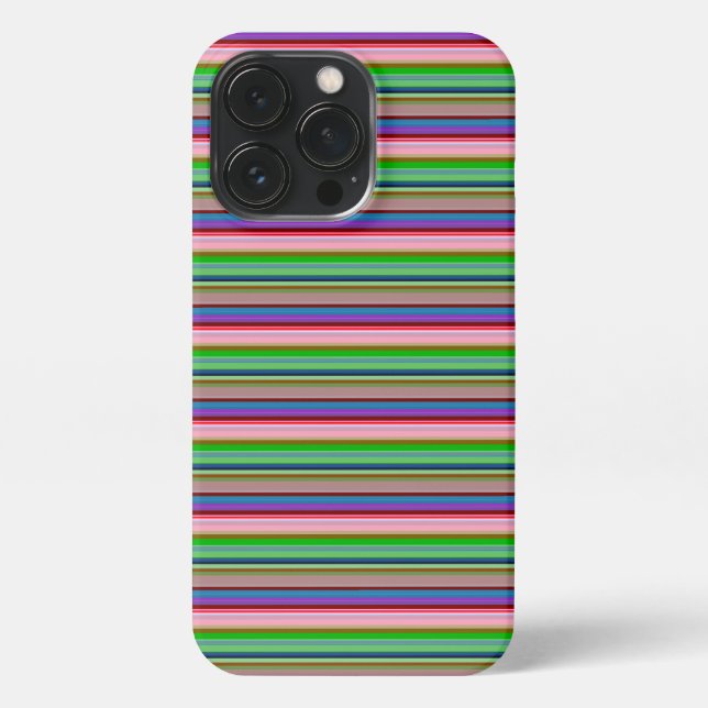 Coque iPhone Rayures colorées chaudes (Verso)