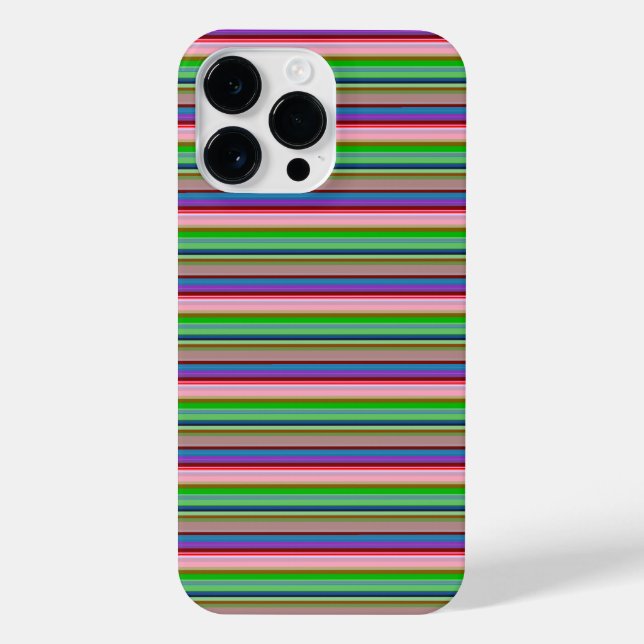 Coque iPhone Rayures colorées chaudes (Verso)