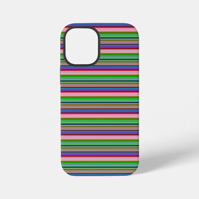 Coque iPhone Rayures colorées chaudes (Verso)