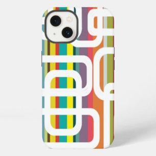 Etui iPhone 13 Rayures et Rectangles