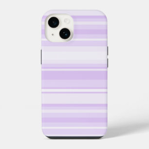 Coque Pour iPhone 14 Rayures lilas