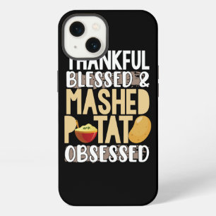 Etui iPhone 13 Reconnaissant Bienheureux Obsédé de Purée de Pomme