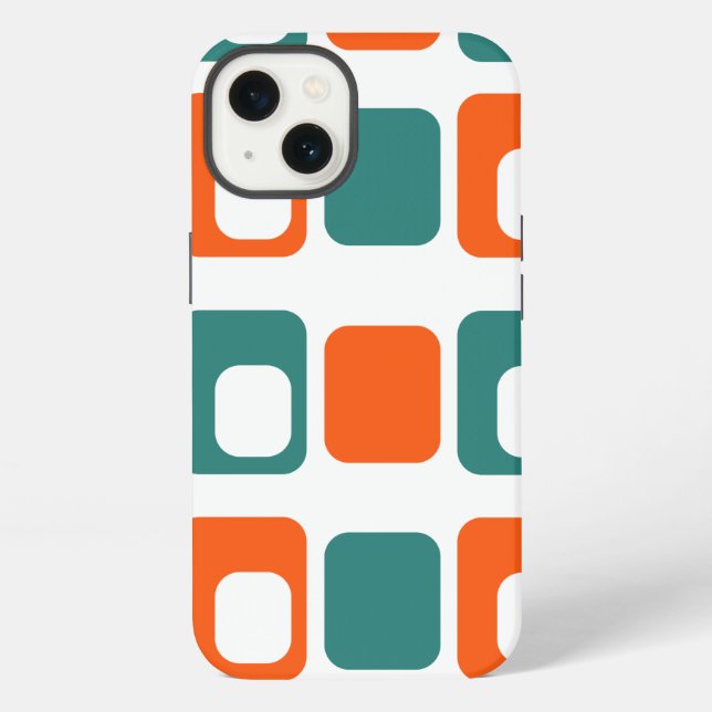 Coque iPhone Rectangles Ouverts et Fermés  (Verso)