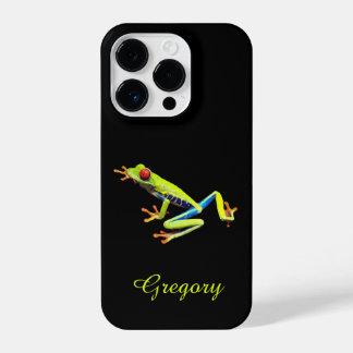 Coque Pour iPhone 14 Plus Red Eyed Painted Tree Frog  Name Addition