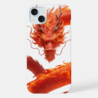 Red Fire Dragon Art | Mythical Flame Dragon Design
