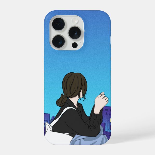 Coque iPhone Réflexions de Starlit - Étui téléphonique minimali (Verso)