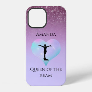 Coque iPhone 12 Reine Rose De La Gymnastique Sur Poutre Personnali