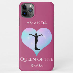 Coque iPhone 11Pro Max Reine Rose Des Poutres Gymnastique Personnalisée