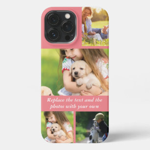 Etui iPhone 13 Pro Max Remplacez texte et photos par vos éléments