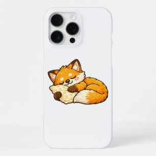 Coque iPhone 16 Pro Max Renard endormi mignon et confortable