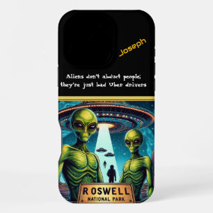 Coque iPhone 16 Pro Max Rencontre mystérieuse au parc national de Roswell