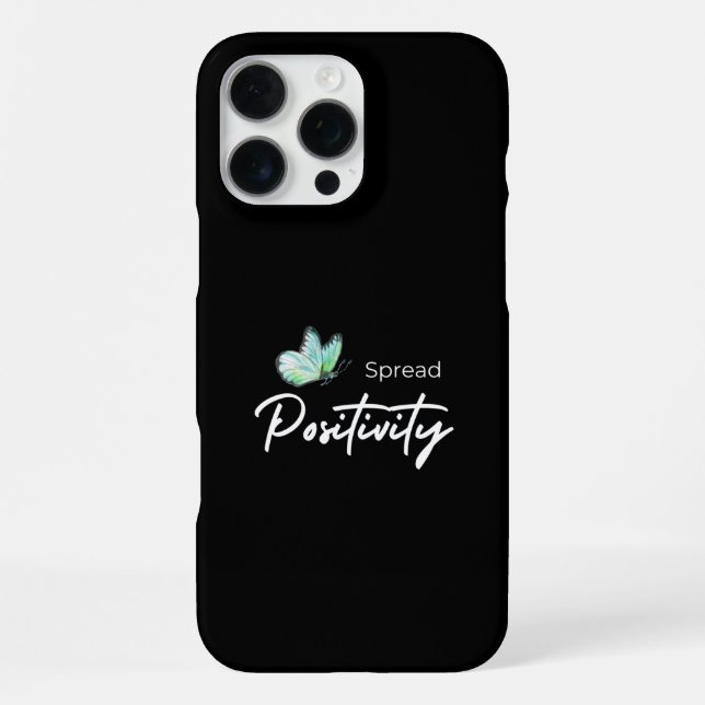 Coque iPhone Répandre la positivité (Verso)