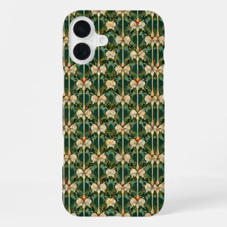 Coque iPhone 16 Plus Répétition des Motifs botaniques