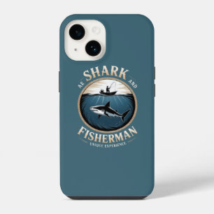 Coque Pour iPhone 14 Requin & Pêcheur