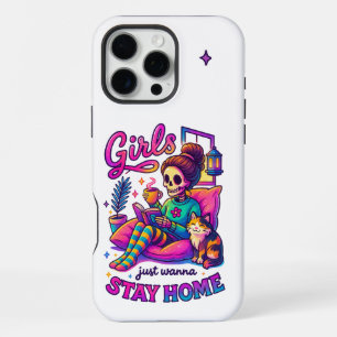 Coque iPhone 16 Pro Max Restez à la maison