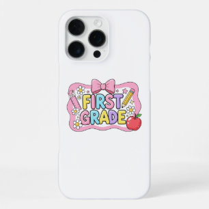 Coque iPhone 16 Pro Max Retour À L'École Bonjour Première Classe Équipe 1è