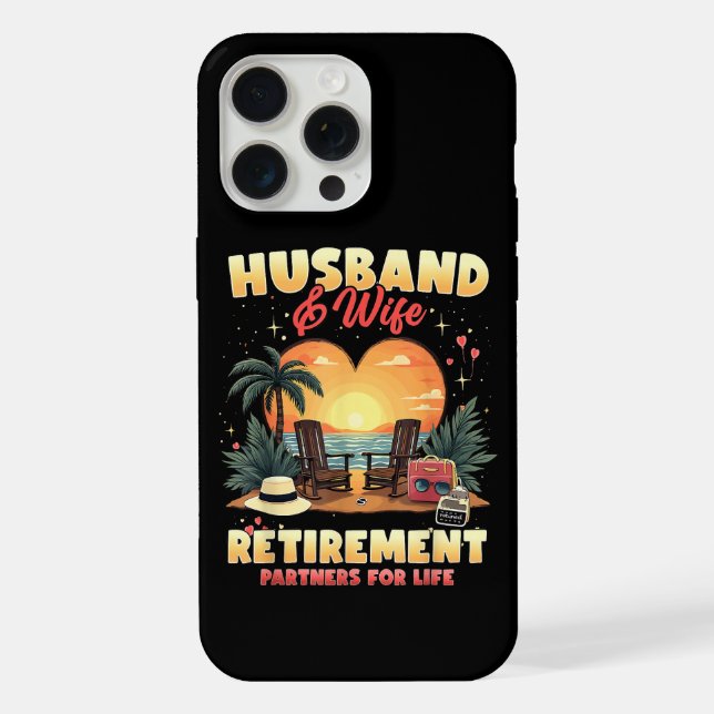 Coque iPhone Retraite du mari et de la femme (Verso)