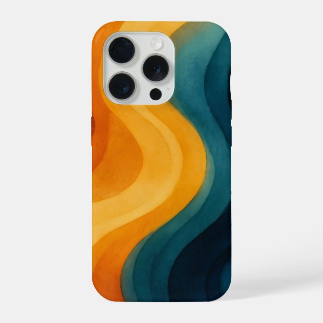 Coque iPhone Retro Wave Abstract Phone Case (Verso)