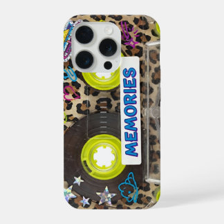 Retro Y2K Cassette Tape 1980s Leopard Print aesthe