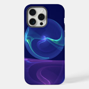 Rêve Violet Bleu Lumineux Art Fractal Abstrait
