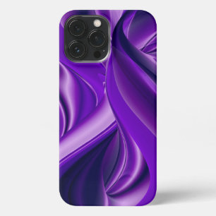 Etui iPhone 13 Pro Max Rêves arc-en-ciel à fleurs violettes