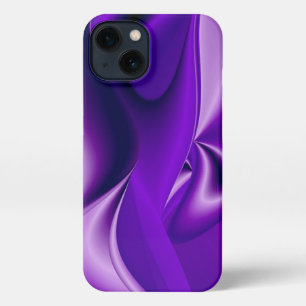 Etui iPhone 13 Rêves arc-en-ciel à fleurs violettes