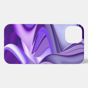 Etui iPhone 13 Rêves arc-en-ciel à fleurs violettes