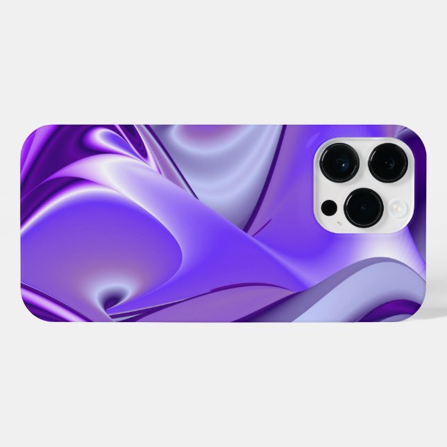Coque iPhone Rêves arc-en-ciel à fleurs violettes (Verso Horizontal)