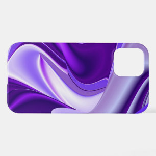 Coque iPhone 12 Rêves arc-en-ciel à fleurs violettes