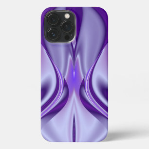 Etui iPhone 13 Pro Max Rêves arc-en-ciel à fleurs violettes