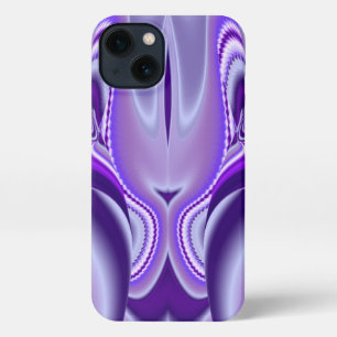 Etui iPhone 13 Rêves arc-en-ciel à fleurs violettes