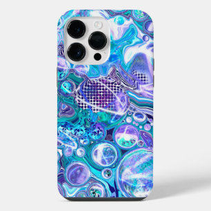 Coque Pour Pour iPhone 14 Pro Max Rhapsodie Bleue Art Abstrait