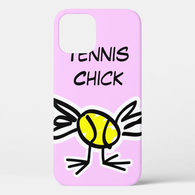 Coque iphone rose avec design de tennis (Verso)