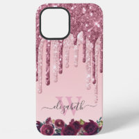 Rose Gold et Bourgogne Parties scintillant Drives