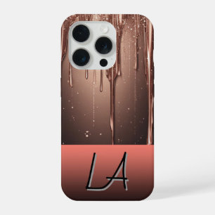 Rose Gold Pailleté Coulée Nom Personnalisé