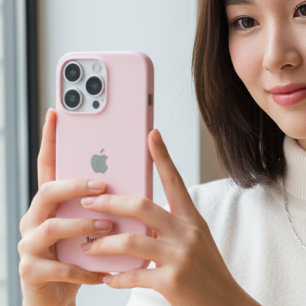 Coque iphone rose Pastel personnalisé avec personn