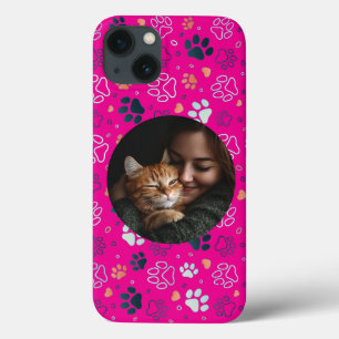 Coque iphone rose personnalisé avec photo et Empre