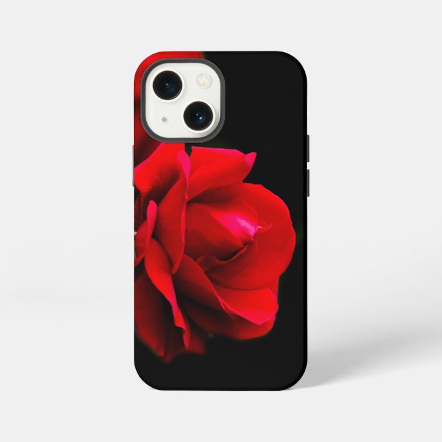 Coque iPhone Rose rouge (Verso)