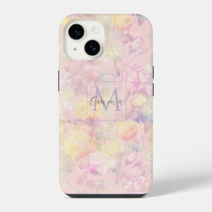 Coque Pour iPhone 14 Roses blanches jaunes magiques Design floral rose