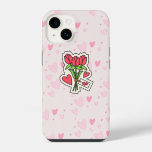 COQUE POUR iPhone 14 ROSES ROUGES DANS VOTRE ÉTUI DE TÉLÉPHONE
