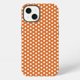 Etui iPhone 13 Rouge et Blanc pois d'Automne