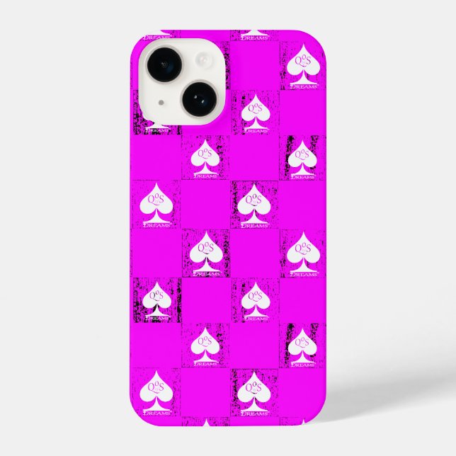 Coque iPhone Sacoche téléphonique Queen of Spades Chèques blanc (Verso)