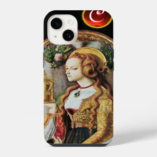 Coque Pour iPhone 14 SAINTE MARIE-MADELEINE Monogramme de gemme de rubi