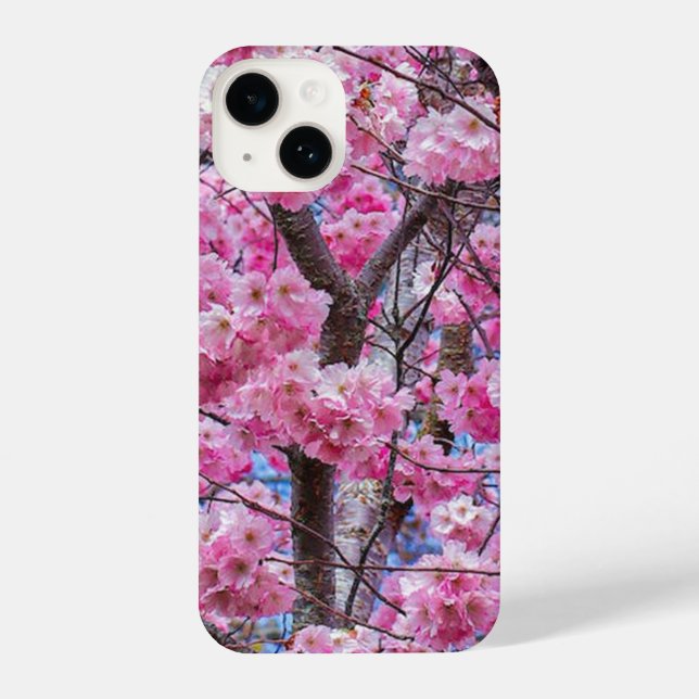 Coque iPhone Sakura Bloom Élégance : iPhone 14 Slim Fit Coque (Verso)