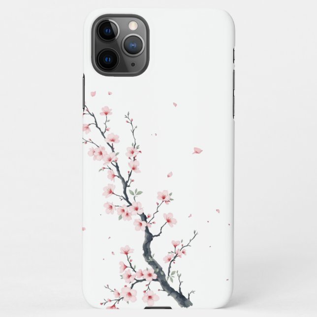 Coque iPhone Sakura Cherry Blossom Branch Phone Case (Dos)