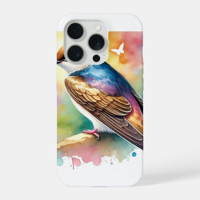 Coque iPhone Sand Martin 160724AREF208 - Watercolor (Verso)